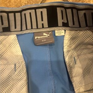 Puma Light Blue Men's Athletic Shorts Golf shorts